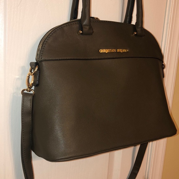 Christian Siriano by Payless olive green satchel - Picture 5 of 7